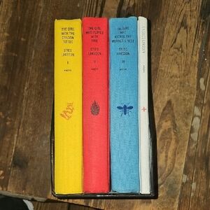 Stieg Larsson Book Set - Yellow, Red, Blue, White